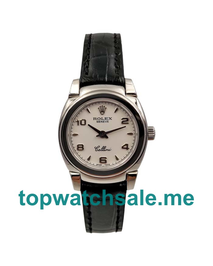 25MM Women Rolex Cellini 5310 White Dials Replica Watches UK