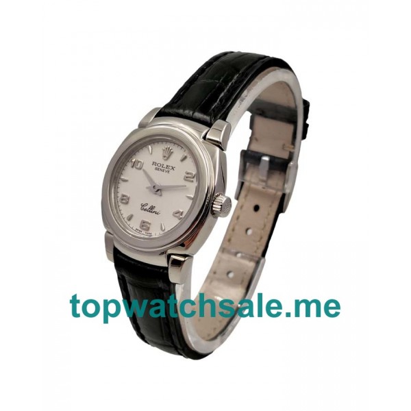 25MM Women Rolex Cellini 5310 White Dials Replica Watches UK