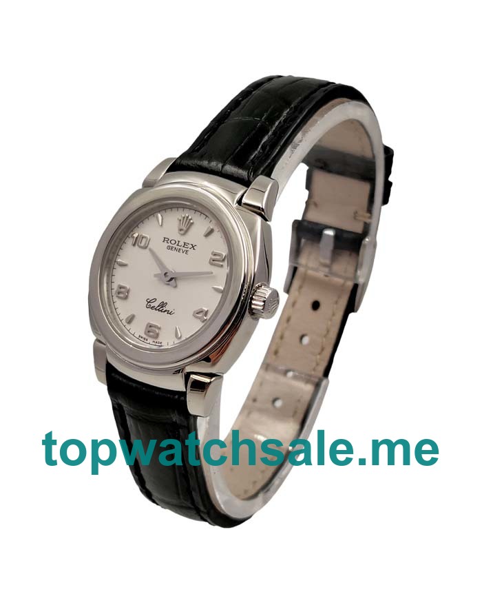 25MM Women Rolex Cellini 5310 White Dials Replica Watches UK