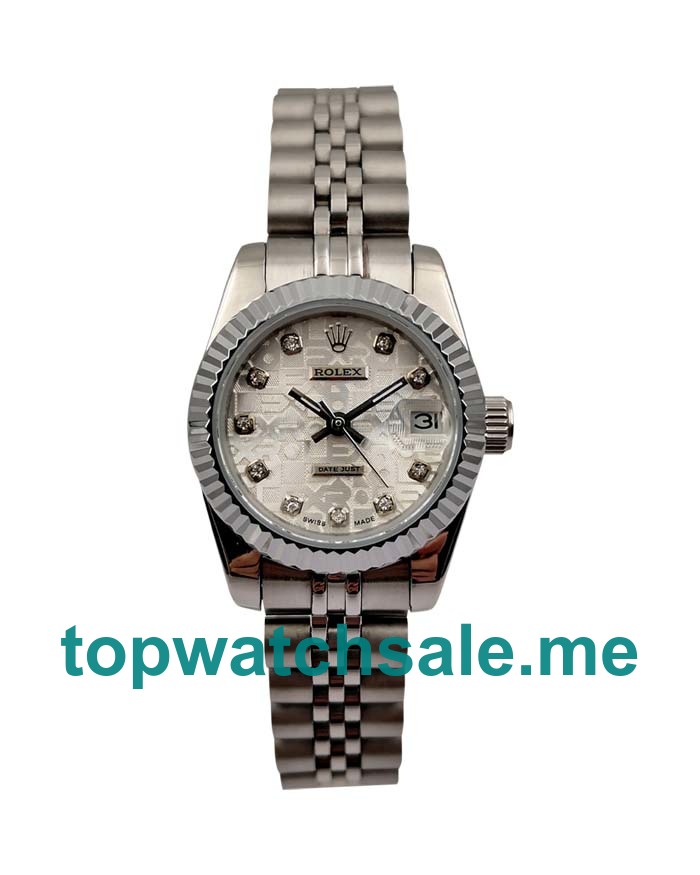 26MM Women Rolex Lady-Datejust 79174 Silver Dials Replica Watches UK