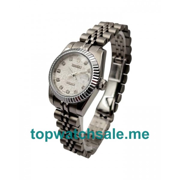 26MM Women Rolex Lady-Datejust 79174 Silver Dials Replica Watches UK