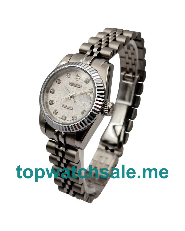 26MM Women Rolex Lady-Datejust 79174 Silver Dials Replica Watches UK