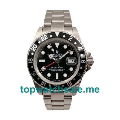 40MM Men Rolex GMT-Master II 16710 LN Black Dials Replica Watches UK