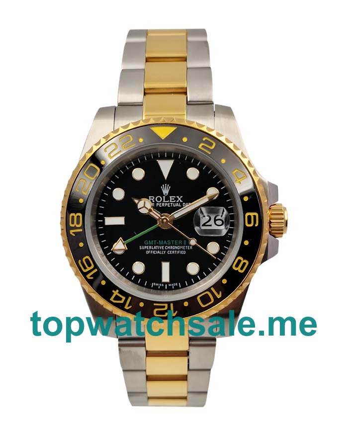 40MM Men Rolex GMT-Master II 116713 LN Black Dials Replica Watches UK