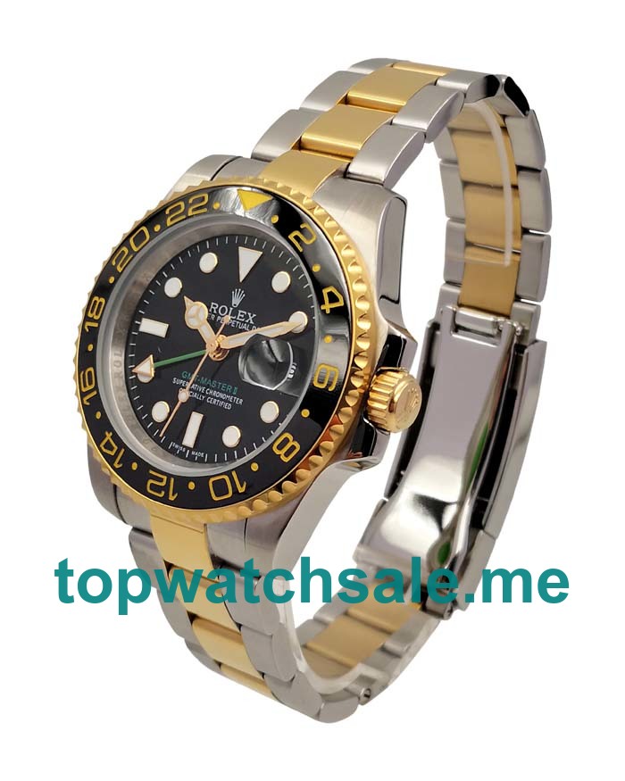 40MM Men Rolex GMT-Master II 116713 LN Black Dials Replica Watches UK