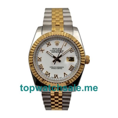 36MM Men Rolex Datejust 116233 White Dials Replica Watches UK