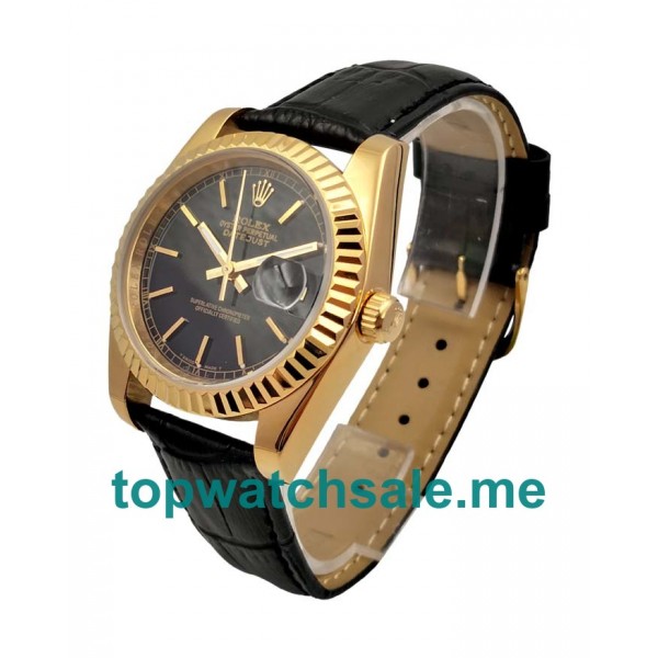 36MM Men And Women Rolex Datejust 116138 Black Dials Replica Watches UK