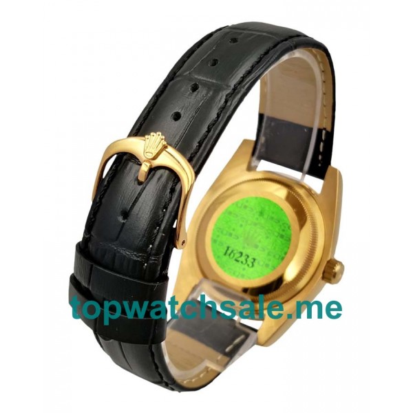 36MM Men And Women Rolex Datejust 116138 Black Dials Replica Watches UK