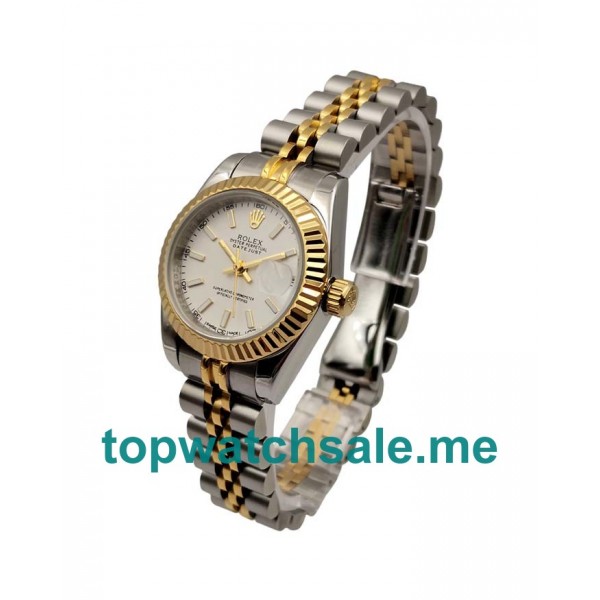 26MM Women Rolex Lady-Datejust 179173 White Dilas Replica Watches UK