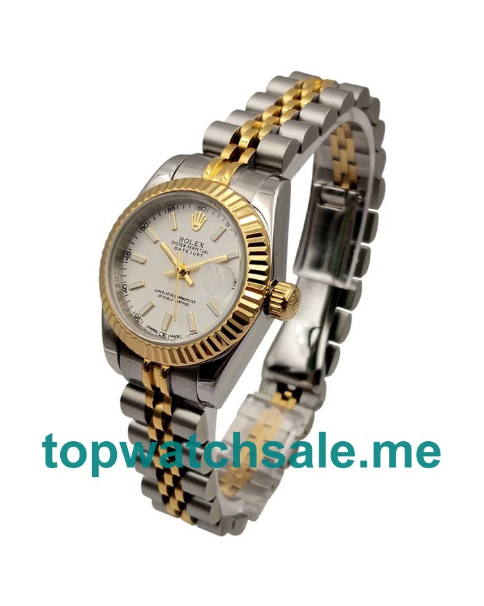 26MM Women Rolex Lady-Datejust 179173 White Dilas Replica Watches UK