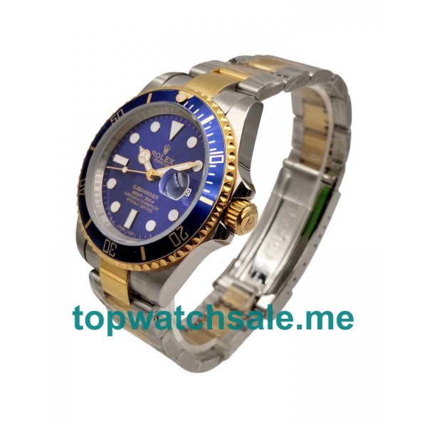 40MM Men Rolex Submariner 16613 Blue Dials Replica Watches UK