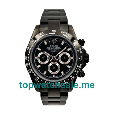 40MM Men Rolex Daytona 116500 Black Dials Replica Watches UK