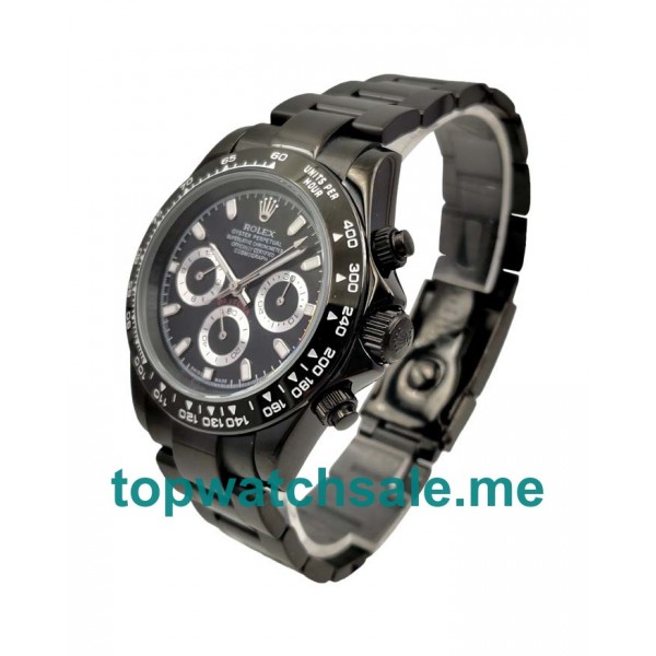 40MM Men Rolex Daytona 116500 Black Dials Replica Watches UK