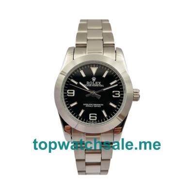 31MM Women Rolex Oyster Perpetual 177200 Black Dials Replica Watches UK