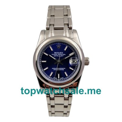 31MM Men And Women Rolex Datejust 178240 Blue Dials Replica Watches UK