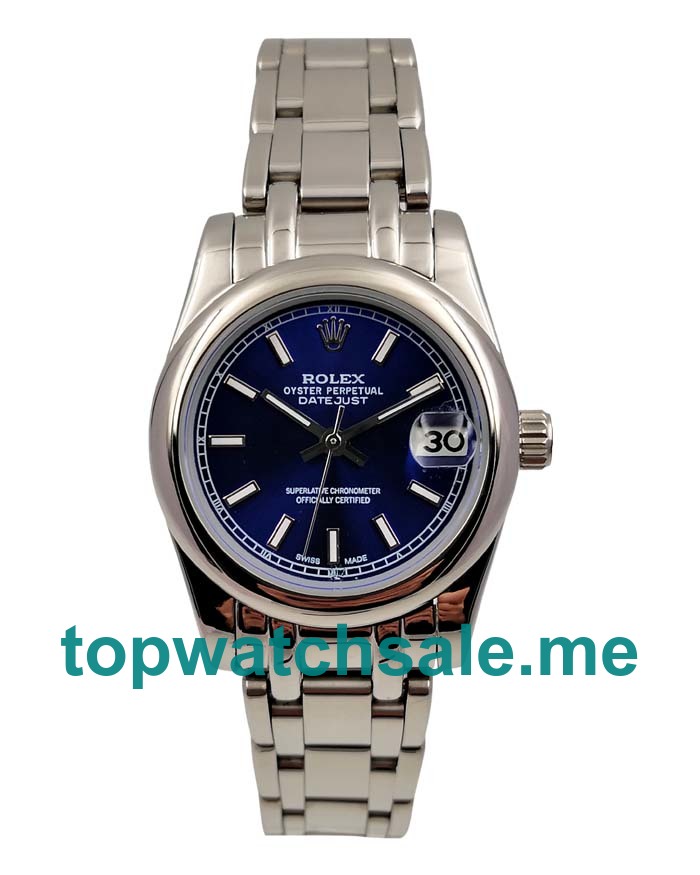 31MM Men And Women Rolex Datejust 178240 Blue Dials Replica Watches UK