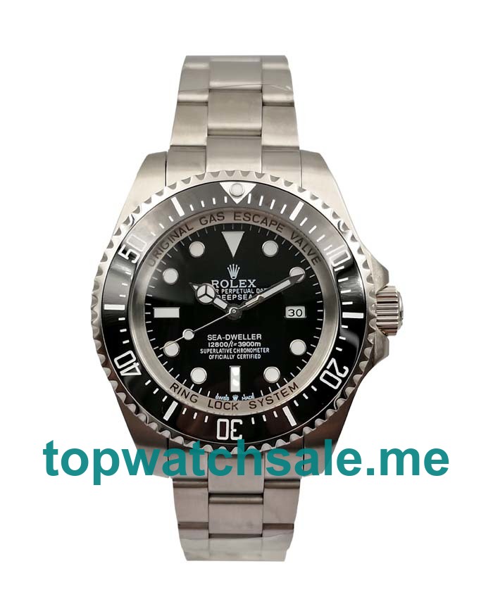 44MM Men Rolex Sea-Dweller Deepsea 116660 Black Dials Replica Watches UK