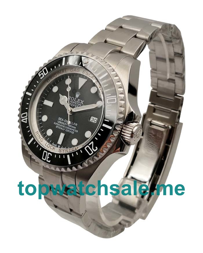 44MM Men Rolex Sea-Dweller Deepsea 116660 Black Dials Replica Watches UK