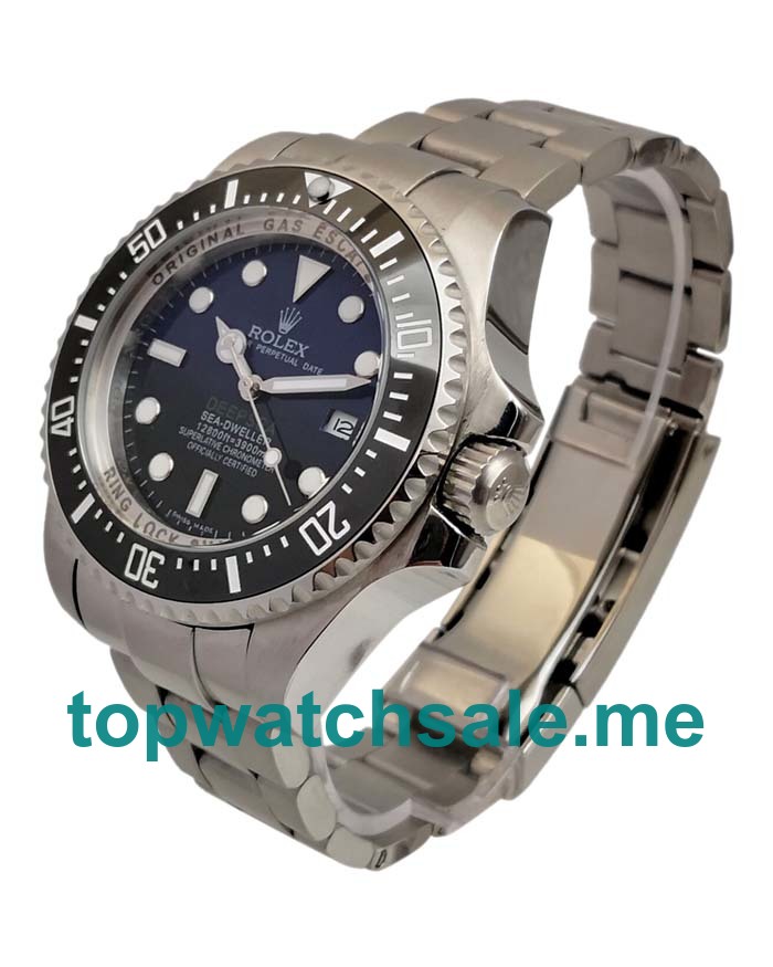 44MM Men Rolex Sea-Dweller Deepsea 116660 Black And Blue Dials Replica Watches UK