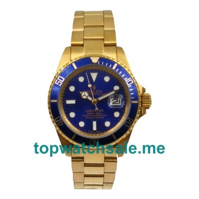 40MM Men Rolex Submariner 116618 LB Blue Dials Replica Watches UK