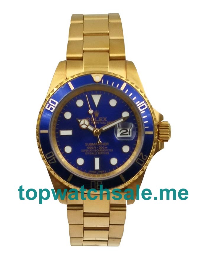 40MM Men Rolex Submariner 116618 LB Blue Dials Replica Watches UK