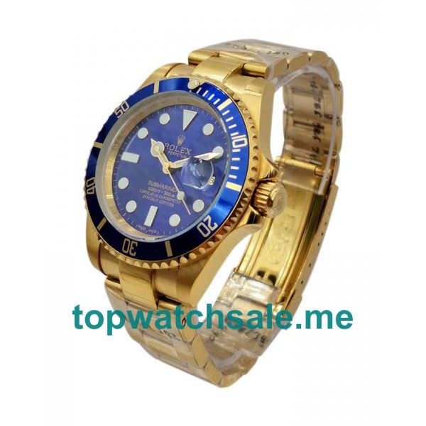 40MM Men Rolex Submariner 116618 LB Blue Dials Replica Watches UK
