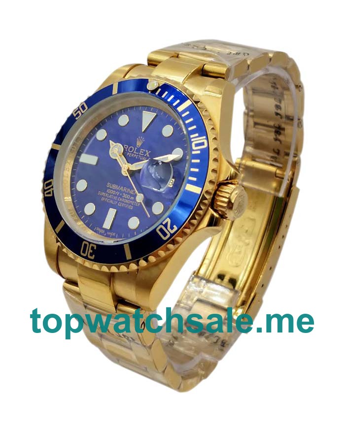 40MM Men Rolex Submariner 116618 LB Blue Dials Replica Watches UK