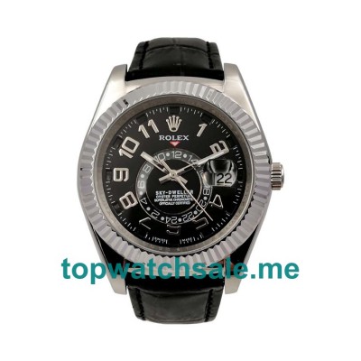 42MM Men Rolex Sky-Dweller 326139 Black Dials Replica Watches UK