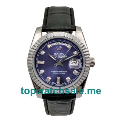 36MM Men Rolex Day-Date 118139 Blue Dials Replica Watches UK