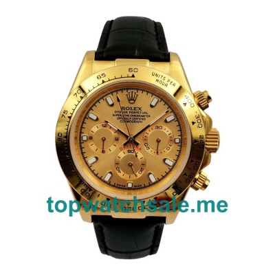 40MM Men Rolex Daytona 116518 Champagne Dials Replica Watches UK