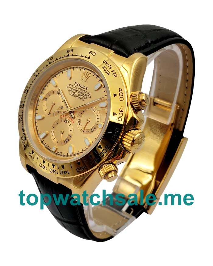 40MM Men Rolex Daytona 116518 Champagne Dials Replica Watches UK