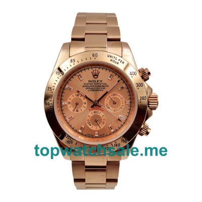 40MM Men Rolex Daytona 116505 Pink Dials Replica Watches UK