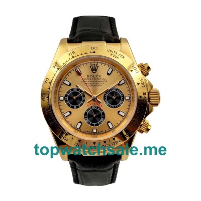 40MM Men Rolex Daytona 116518 Champagne Dials Replica Watches UK