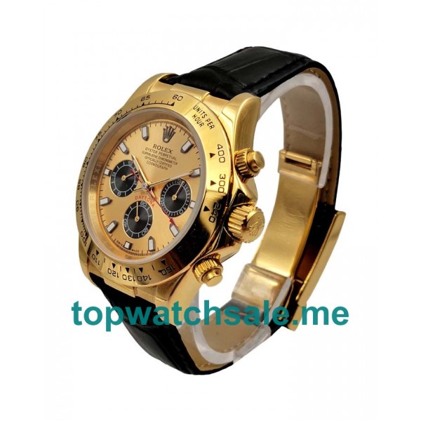 40MM Men Rolex Daytona 116518 Champagne Dials Replica Watches UK