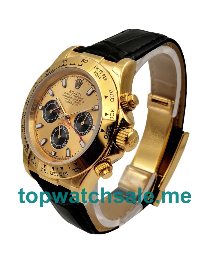 40MM Men Rolex Daytona 116518 Champagne Dials Replica Watches UK