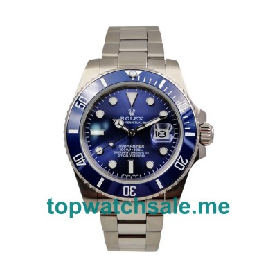 40MM Men Rolex Submariner 116619 LB Blue Dials Replica Watches UK