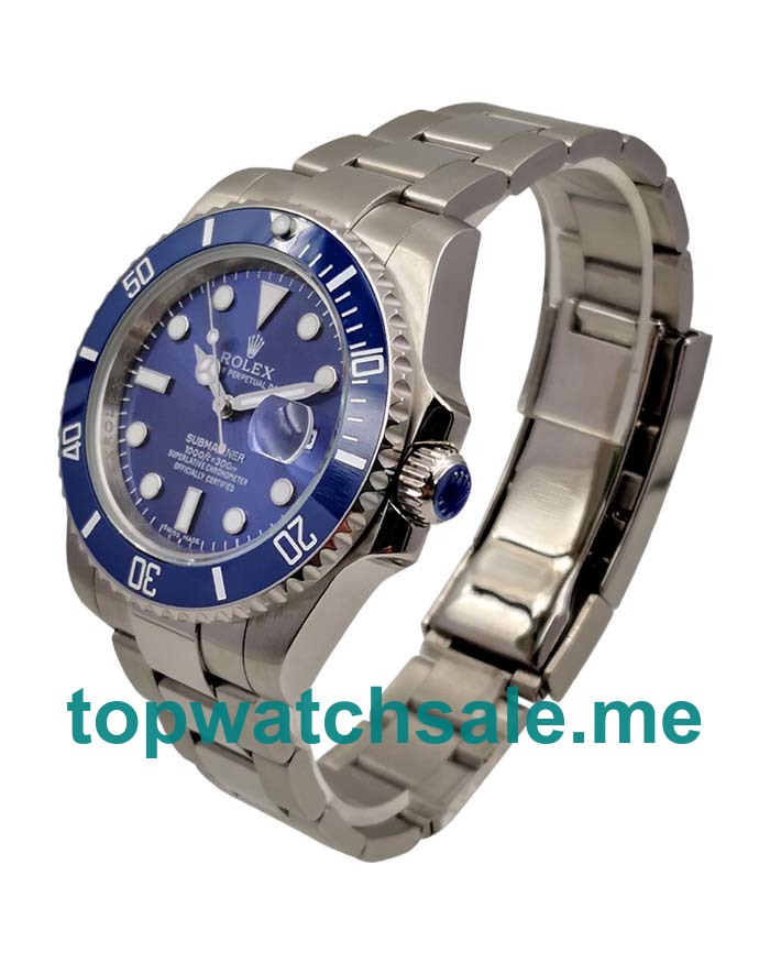 40MM Men Rolex Submariner 116619 LB Blue Dials Replica Watches UK