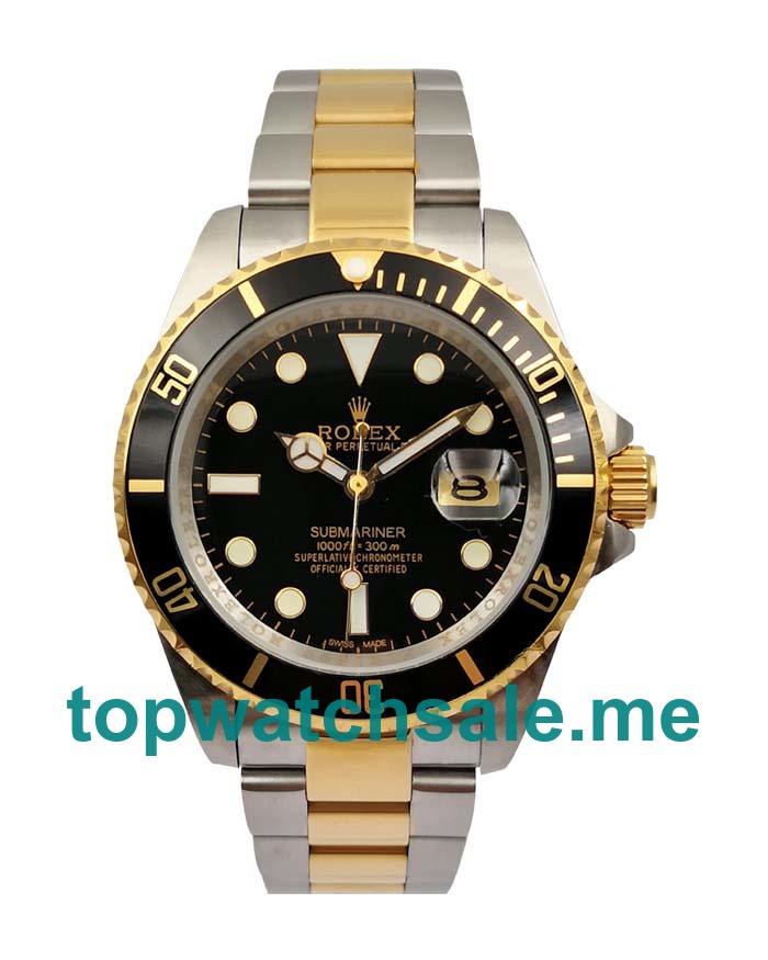 40MM Men Rolex Submariner 116613 LN Black Dials Replica Watches UK