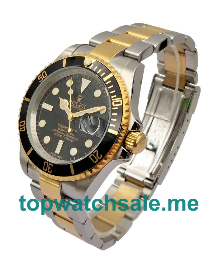 40MM Men Rolex Submariner 116613 LN Black Dials Replica Watches UK