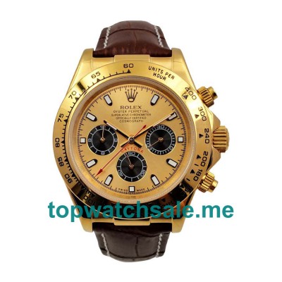 40MM Men Rolex Daytona 116518 Gold Dials Replica Watches UK