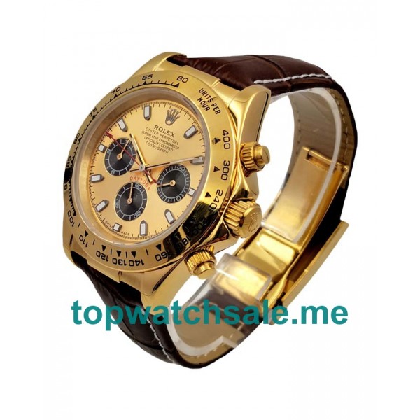 40MM Men Rolex Daytona 116518 Gold Dials Replica Watches UK