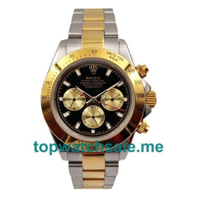 40MM Men Rolex Daytona 116523 Black Dials Replica Watches UK