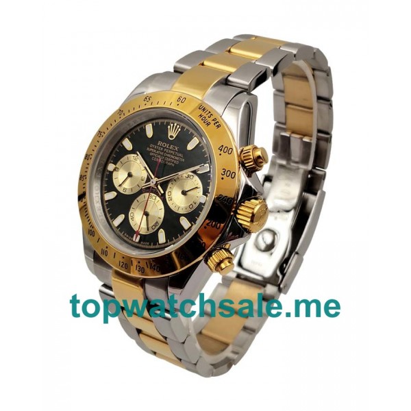 40MM Men Rolex Daytona 116523 Black Dials Replica Watches UK