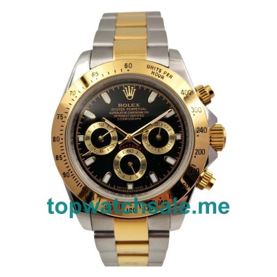 40MM Men Rolex Daytona 116523 Black Dials Replica Watches UK