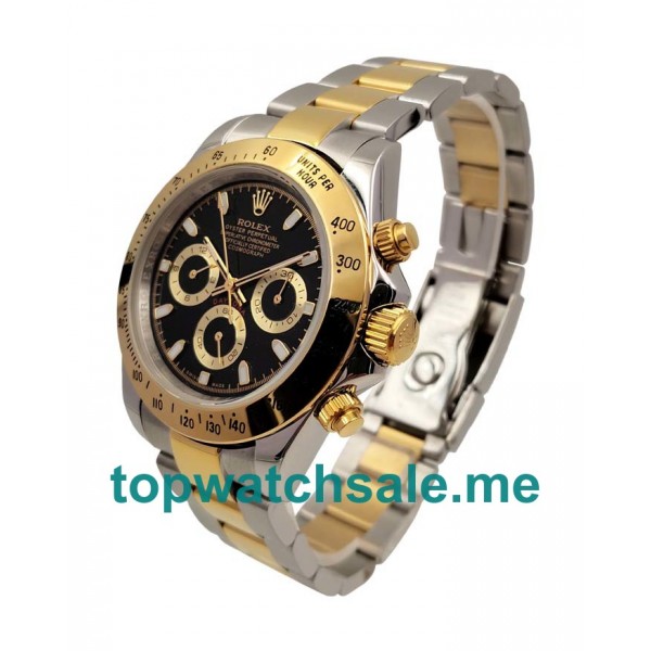 40MM Men Rolex Daytona 116523 Black Dials Replica Watches UK