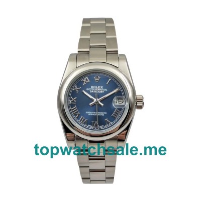 31MM Men And Women Rolex Datejust 178240 Blue Dials Replica Watches UK