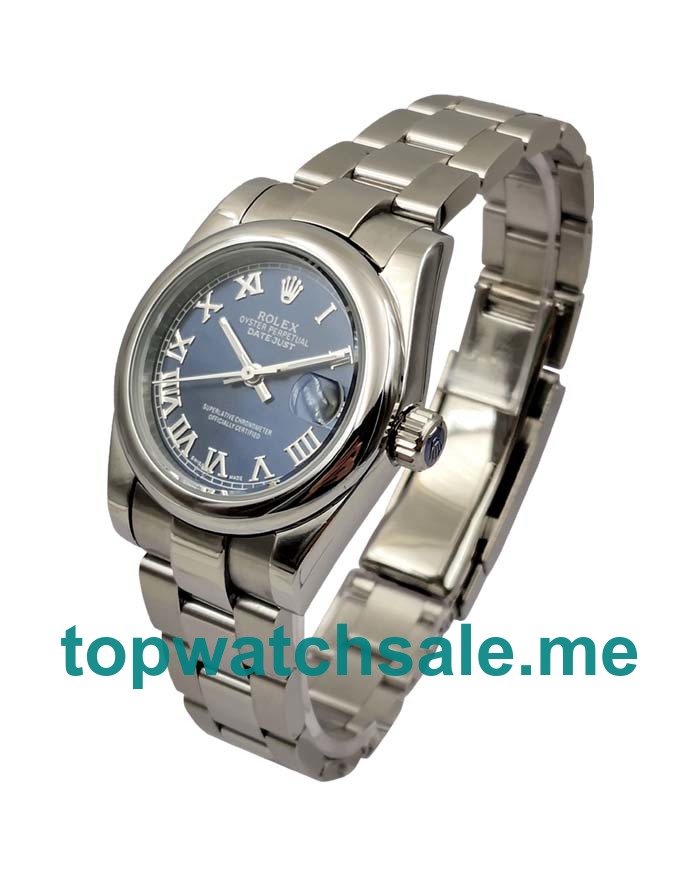 31MM Men And Women Rolex Datejust 178240 Blue Dials Replica Watches UK