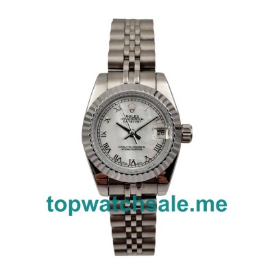 26MM Women Rolex Lady-Datejust 179174 White Mother Of Pearl Dials Replica Watches UK