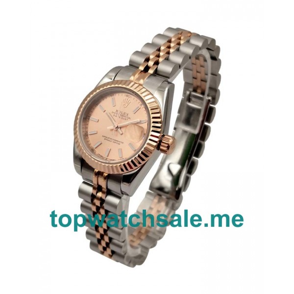26MM Women Rolex Lady-Datejust 179171 Rose Dials Replica Watches UK