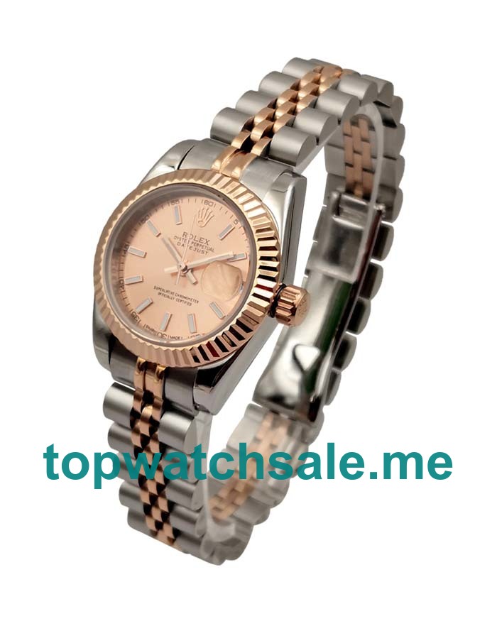 26MM Women Rolex Lady-Datejust 179171 Rose Dials Replica Watches UK